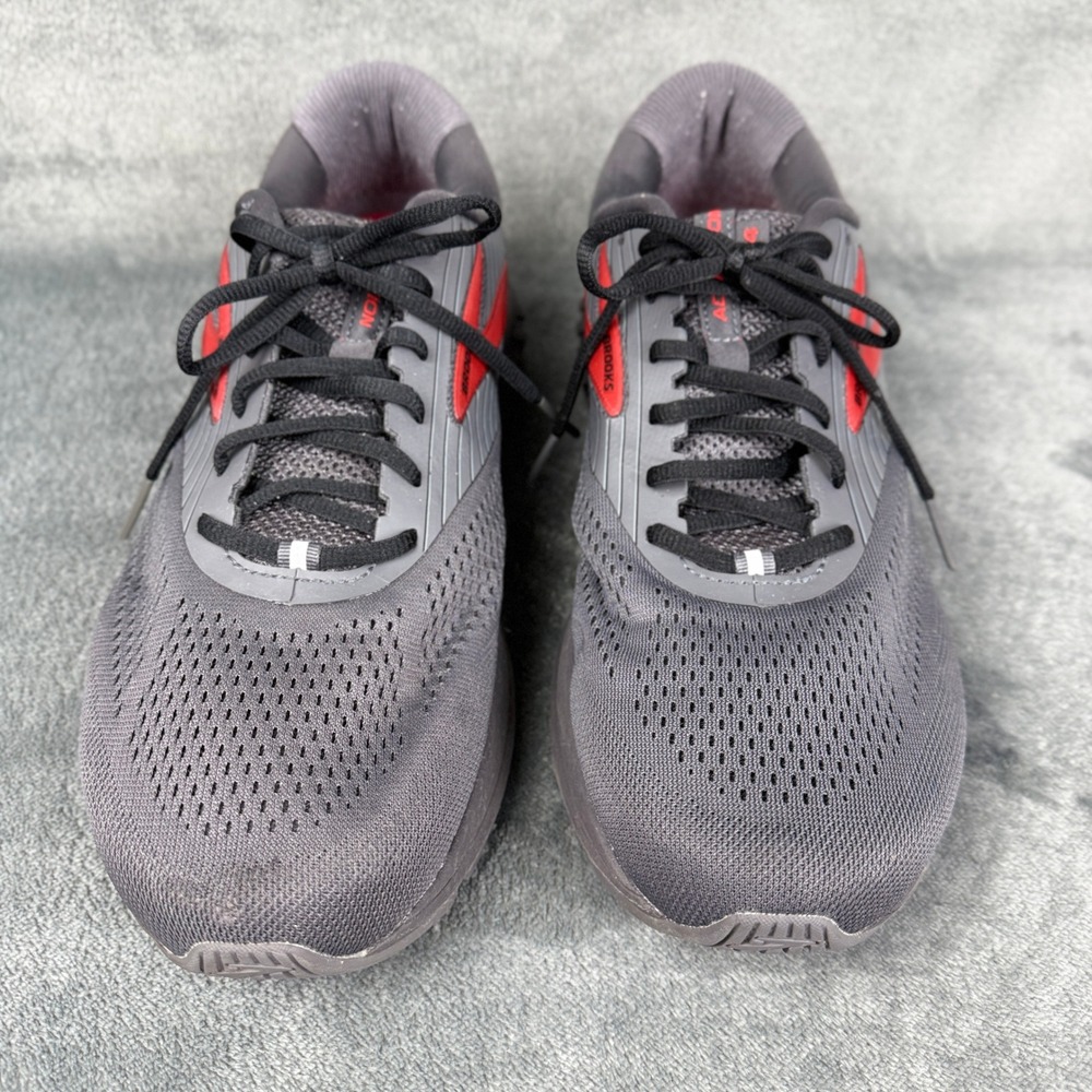 Brooks Glycerin 19 Gray‎ Red Running Athletic Shoes Sneakers Wide